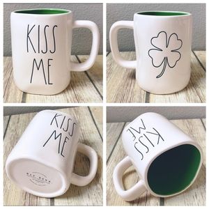 RAE DUNN "Kiss Me" Irish Coffee Mug NWT